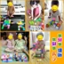 Thời thơ ấu trẻ em khối xây dựng khối câu đố chính tả nam đồ chơi thông minh Khối xây dựng
