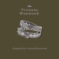 [Продвинутая настройка] Queen Mother West Vivienne Double -Circle Buckle Letters Письма Saturn Ring Официальный флагман
