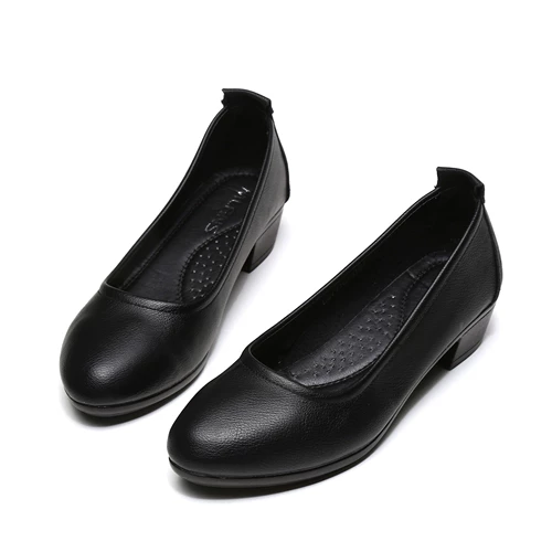 Комфортная рабочая черная обувь, цветной пиджак классического кроя для кожаной обуви, большой размер