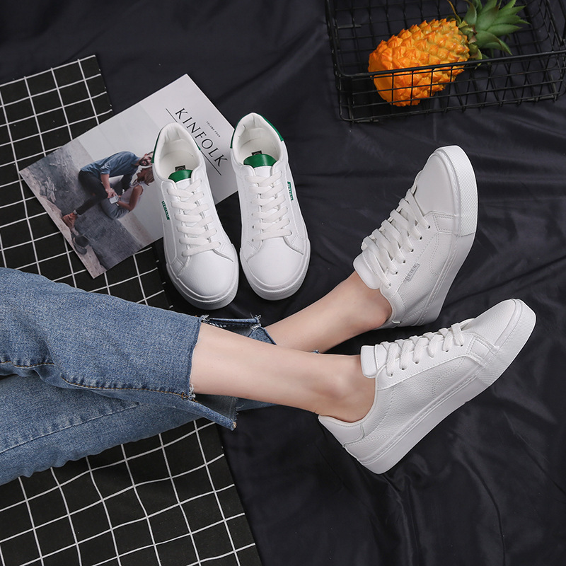3小白鞋女秋季2018新款百搭韩版基础街拍平底白鞋板鞋女