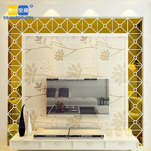 Трехмерное акриловое потолочное зеркало на стену для гостиной, украшение, в 3d формате, зеркальный эффект