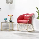 Ins nordic интернет -знаменитость Iron Art Hotel Dofa Manicure Магазин одежды гостиная маленькая квартира постмодернистская легкая роскошная одиночная стула