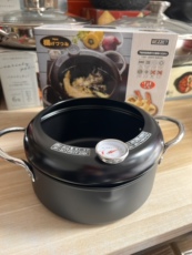 Фритюрница 尾货清仓 日式温控款油炸锅天妇罗锅20cm 燃气电磁炉通用