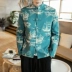 Trung Quốc Tang phù hợp với Hanfu Trung Quốc phong cách quần áo nam lay retro retro cổ áo khóa cổ áo quốc phục thanh niên tay áo dài bộ đồ nam nữ Trang phục dân tộc