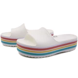 Crocs, нескользящие пляжные мюли на платформе, увеличивают рост
