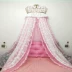 Đầu giường trang trí treo tường sợi giường công chúa cô gái rèm giường gạc nhà lưới phòng ngủ màu đỏ trần men - Bed Skirts & Valances rèm ký túc xá Bed Skirts & Valances