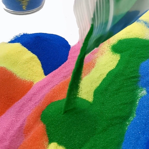 Цвет песчаная живопись исполнение детей Свадьба живописи песочных бутылок, Сэнди Виша 5 邮 1 кот