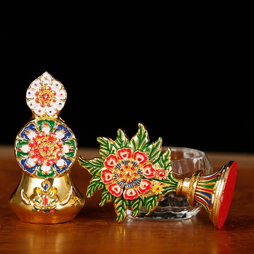 Тантра буддийский поставляется восемь благоприятных припасов для защиты цветочного фрукта Фейона восемь продуктов.