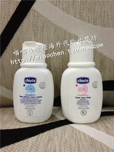 chicco Детский питательный гель для душа, шампунь, с медвежатами, 300 мл