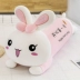 Gối thỏ ngủ dễ thương siêu mềm màu hồng bé gái đồ chơi sang trọng búp bê thỏ siêu dễ thương Linh vật năm mới 