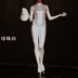 Màu sắc quyến rũ hiện đại kết cấu mát nghi thức quay phim đầu máy nạp latex ammonia cơ thể Xiêm phụ nữ da chặt chẽ GQ09
