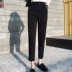 Phù hợp với quần nữ mùa hè phần mỏng mới Hàn Quốc phiên bản của bàn chân nhỏ Harlan chín quần eo cao là mỏng thẳng ống quần ống quần Khởi động cắt