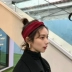 NiceRuRu Western Cherry Lily Hair Band Nữ Lazy Bow Wide Headband Mũ đơn giản Hàn Quốc N079 - Phụ kiện tóc