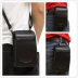 Túi đeo vai nhỏ đeo chéo nhỏ bằng da mini điện thoại di động túi xách nam 6 inch da dọc đa chức năng đeo ví - Túi điện thoại
