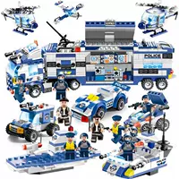 Tương thích với các khối xây dựng của trẻ em LEGO lắp ráp đồ chơi câu đố 6-10 tuổi cậu bé tàu sân bay tàu sân bay lắp ráp khối tàu chiến đồ chơi bé trai