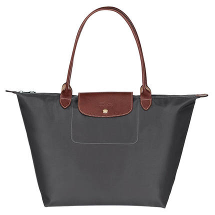Grab Grey / Recommend [Medium]summer commute France classic Dumplings female nylon Tote Bag portable The single shoulder bag package female high-capacity Longxiang bag