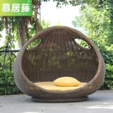 Открытый зал двора открытый -воздушный водонепроницаемый солнцезащитный гнездо птичий гнездо лежат кровать Baltro -Vine, грибная грибная кровать диван ротан