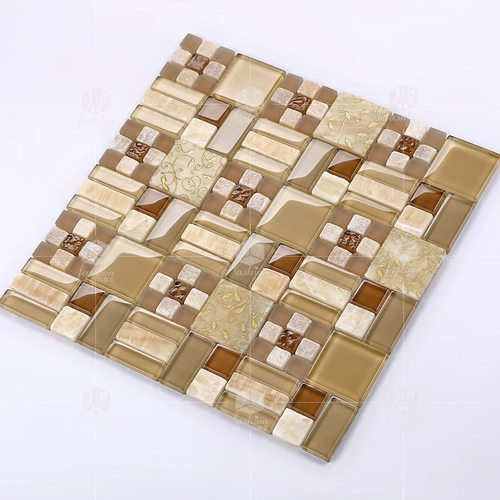 Crystal 3 Мозаика 138 Камня резные хрустальные стеклянные головоломки ТВ Фоновая стена наклейка туалетная плитка