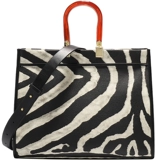 Небольшая дизайнерская зебра, вместительная и большая сумка через плечо, премиум класс, домашний питомец