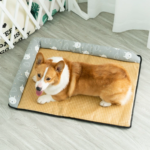 Коврики для сидений собаки, спящие со спящими подушками, укусить летний коврик для корги, летняя домашняя собака гнездо гнездо