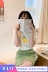 Hàn Quốc mua áo nữ mùa hè 2019 mới nhỏ ngọt ngào họa tiết chanh ngắn tay áo sơ mi nữ CR - Áo phông áo thun tay lỡ Áo phông