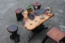 Huali cây rễ trà bàn gỗ gốc khắc bàn cà phê gỗ ban công phòng khách giải trí trà biển câu lạc bộ văn phòng chạm khắc bàn trà - Các món ăn khao khát gốc