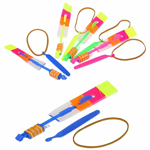 Flash Blue Light Flying Arrow Летающая небо грибы Сказочная блестящая летающая стрелка вспышка парашютная эякуляция Эякуляция летающая игрушка