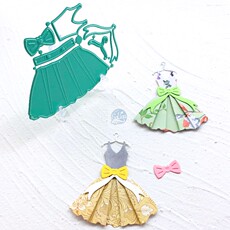 Выбивая прибор 手帐刀模纸艺绿压花模具salinastudio手工scrapbook芭蕾舞裙包邮