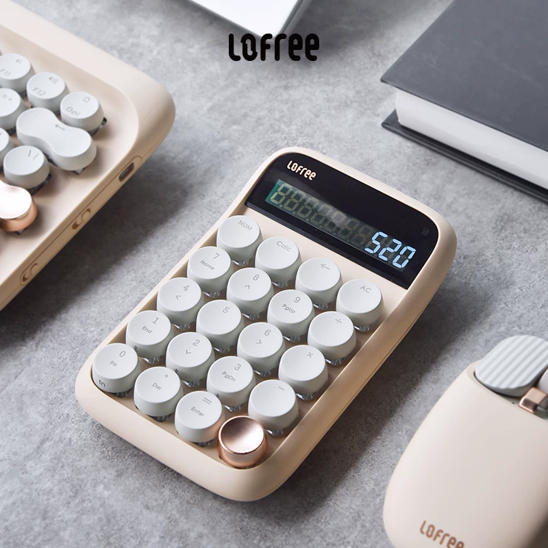 [Lofree ретро калькулятор цветной механический переключатель DOT круглые точки калькулятор офисный подарок]
