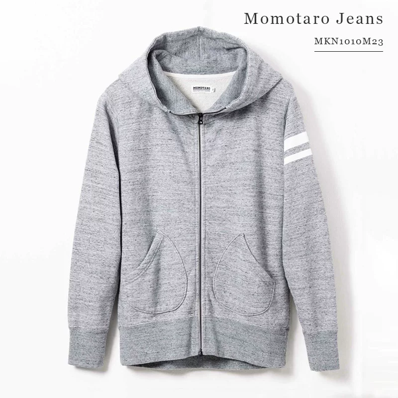 Momotaro Jeans MKN1010M23 Сатсука тяжёлый молниевый худи модный свитер
