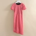 Chan series ◆ Váy cotton sọc bất thường 007 hàng hiệu giảm giá chính hãng dành cho phụ nữ 20 váy dài mùa hè mới - Váy dài