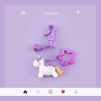 Фиолетовый цветок+единорог