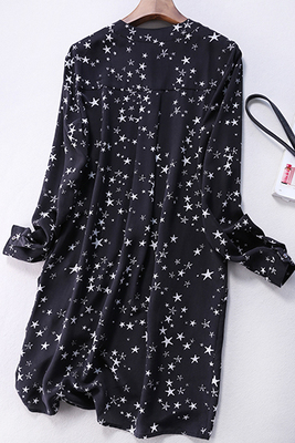 LT03991 ~ 特特 的 星空 ~ kiểu dáng đẹp và sáng bóng Silk double 绉 trong áo dài ~ váy body váy đầm