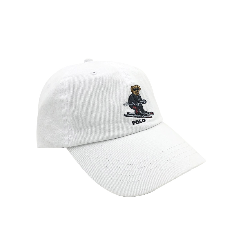 Ski Bear & WhitePolo Bear Hat female Chaopai ins Paul Baseball cap male leisure time peaked cap Sun hat RL Export