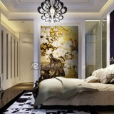 Магнолия хрустальная стеклянная мозаичная фона стена Популярная головоломка разрез Bingyu Art Mosaic плитка