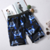 Của nam giới Pajama Quần Mùa Hè Băng Lụa Home Shorts Loose Mỏng Năm-Quần Bãi Biển Quần Nhà Quần Giản Dị Quần Lớn Quần tây