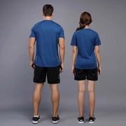 Xuanyuan Nike Tai thể thao phù hợp với áo thun ngắn tay nhanh khô nam và nữ vài bộ quần áo mùa hè chạy bộ quần áo thể dục rộng rãi - Quần áo tập thể hình