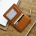 LANSPACE của nam giới thẻ da túi thời trang đơn giản handmade chủ thẻ da gói tài liệu thẻ ngân hàng gói thẻ kinh doanh Chủ thẻ