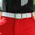 MG Golf Leather Belt White Ladies Belt Sports Golf Phụ kiện 2018 Mới dây lưng nữ Thắt lưng