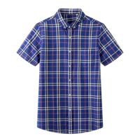 100 хлопок -высокие -подрезание мужского скидки в летнем половине рубашки для рубашки для рубашки молодежь.