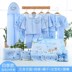 Giỏ quà tặng cho bé bộ màu sắc quần áo sơ sinh cotton sơ sinh cho bé sơ sinh cung cấp quà trăng tròn mùa xuân và mùa hè - Bộ quà tặng em bé quà sơ sinh cho bé gái Bộ quà tặng em bé