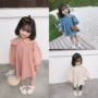 Váy búp bê cho bé gái Xuân-Thu 2019 Phong cách mới Hồng Hồng Loose Váy bé gái dễ thương - Váy váy thu đông đẹp cho bé