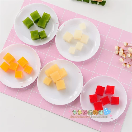 Игра с едой с аксессуарами, сверхлегкая кремовая глина, клубника, DIY