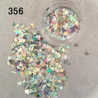 356 лазерная серебряная форма сердца
