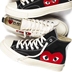 Spot cdg x converse 1970s Đen 威川 chơi giày vải chung tình yêu - Plimsolls giày thể thao nữ Plimsolls