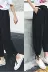 Quần ống rộng nữ sinh phiên bản Hàn Quốc của quần harem chín điểm lỏng lẻo mùa xuân nữ mỏng phần đen giản dị quần thẳng mùa hè - Quần Harem quần harem nữ hàn quốc Quần Harem