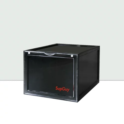 Supguy AJ Кроссовки Yayli Transparent Black Enhanced Black Edition Dust Oxidation Box Werce Box