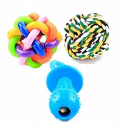 Dog toy 3 pet toy ball vocal mol cắn đào tạo Teddy gấu con chó con mèo cung cấp vật nuôi - Mèo / Chó Đồ chơi