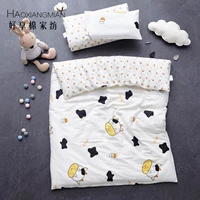 bộ đồ giường mẫu giáo Sub-ba mảnh với lõi bông dành riêng ngủ trưa của trẻ em Liu Jiantao cartoon giường baby công viên - Bộ đồ giường trẻ em 	bộ chăn ga gối đệm cho bé gái