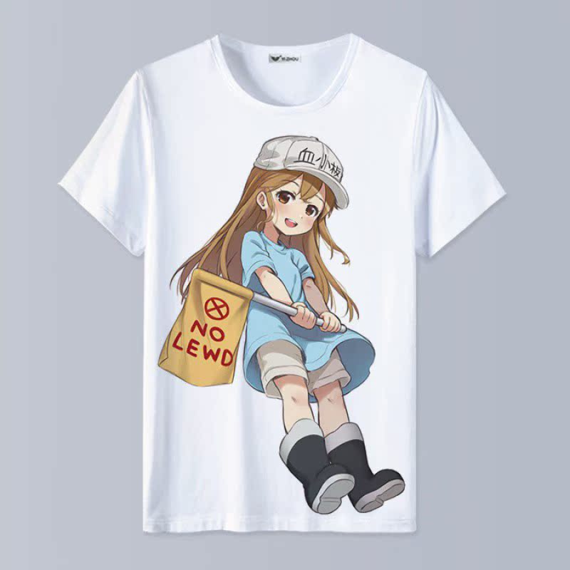【29】Working cell platelet white blood cell Cells cos clothing clothes quadratic element Animation surrounding Short sleeve T-shirt